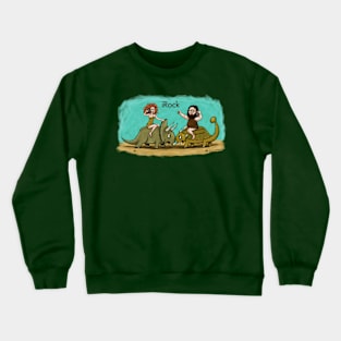 Distracted Driving Dinosaurs Crewneck Sweatshirt